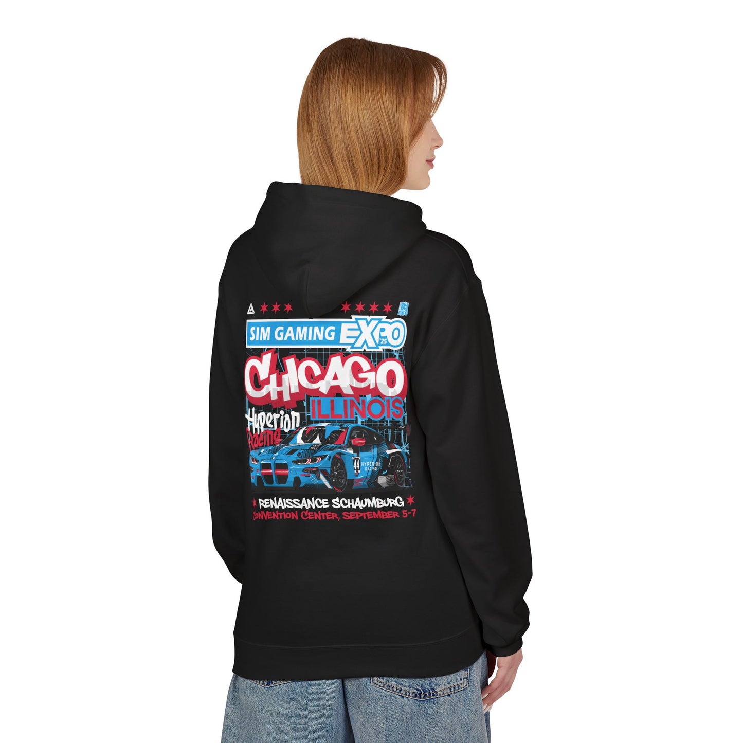 Hyperion Racing x Sim Gaming Expo 2025 Black Hoodie